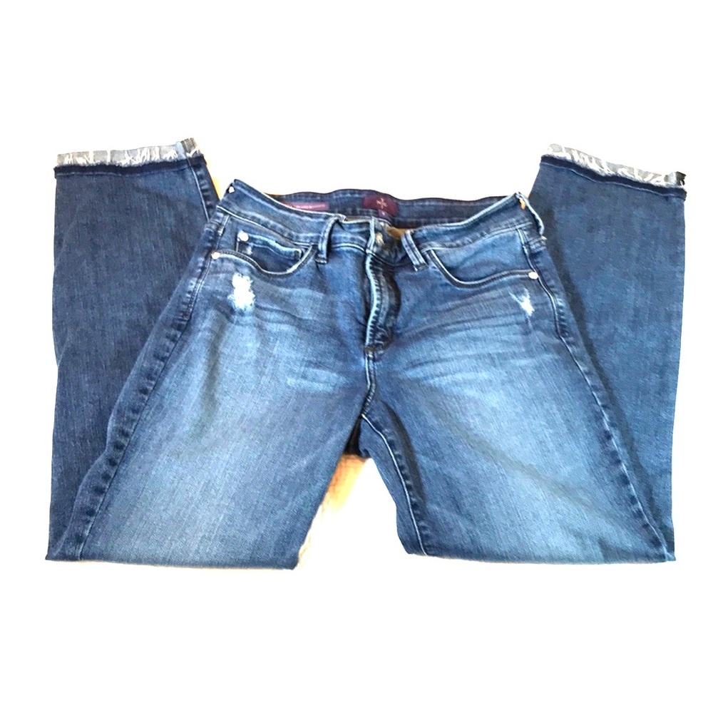 NYDJ Distressed Sylvia Boyfriend Jeans Size 4